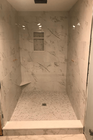Full bathroom remodeling, tile, granite and stone installations