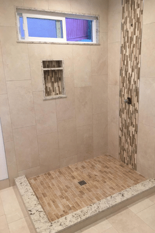 Full bathroom remodeling, tile, granite and stone installations