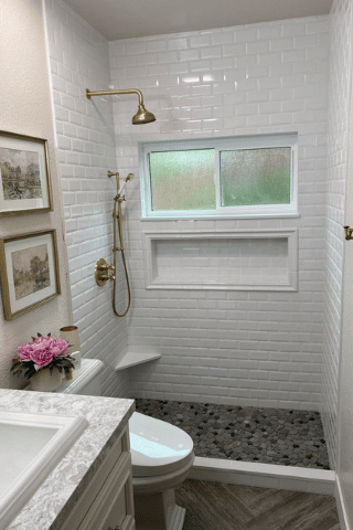 Full bathroom remodeling, tile, granite and stone installations