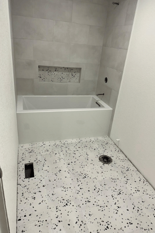 Full bathroom remodeling, tile, granite and stone installations