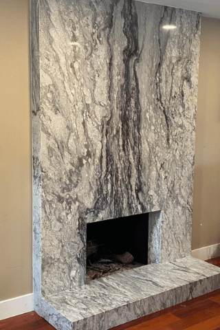Fireplace, tile, stone and granite installations