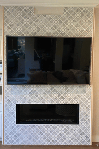 Fireplace, tile, stone and granite installations