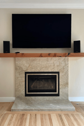 Fireplace, tile, stone and granite installations