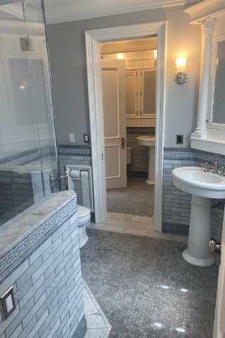 Full bathroom remodeling, tile, granite and stone installations