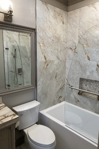 Full bathroom remodeling, tile, granite and stone installations