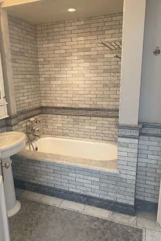 Full bathroom remodeling, tile, granite and stone installations