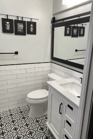 Full bathroom remodeling, tile, granite and stone installations