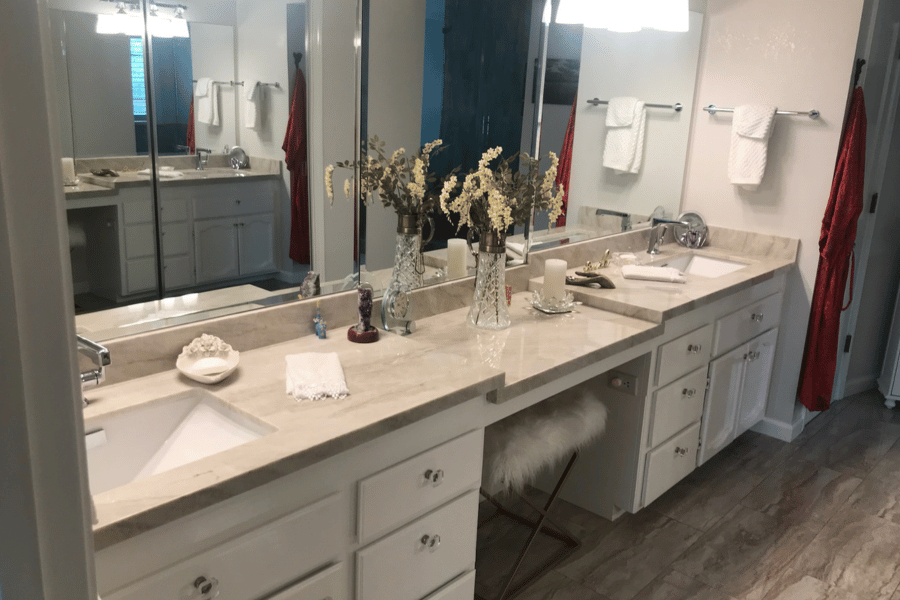 Full bathroom remodeling, tile, granite and stone installations
